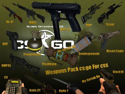 Скачать CSGO Weapons Pack + GUI в магазине оружия бесплатно
